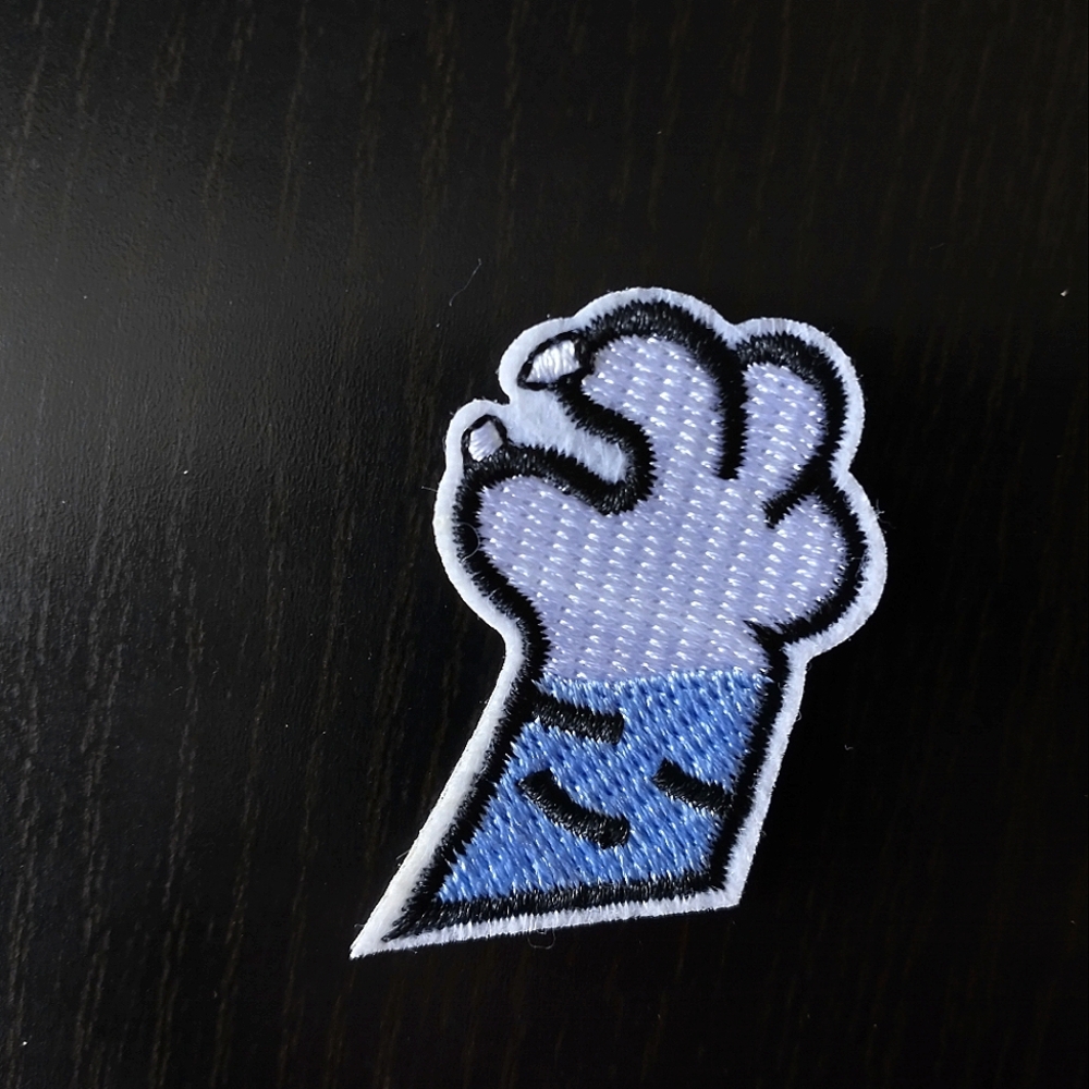 🧁 3/$30 Just a Pinch Kitty Claw Paw Embroidered Patch NEW